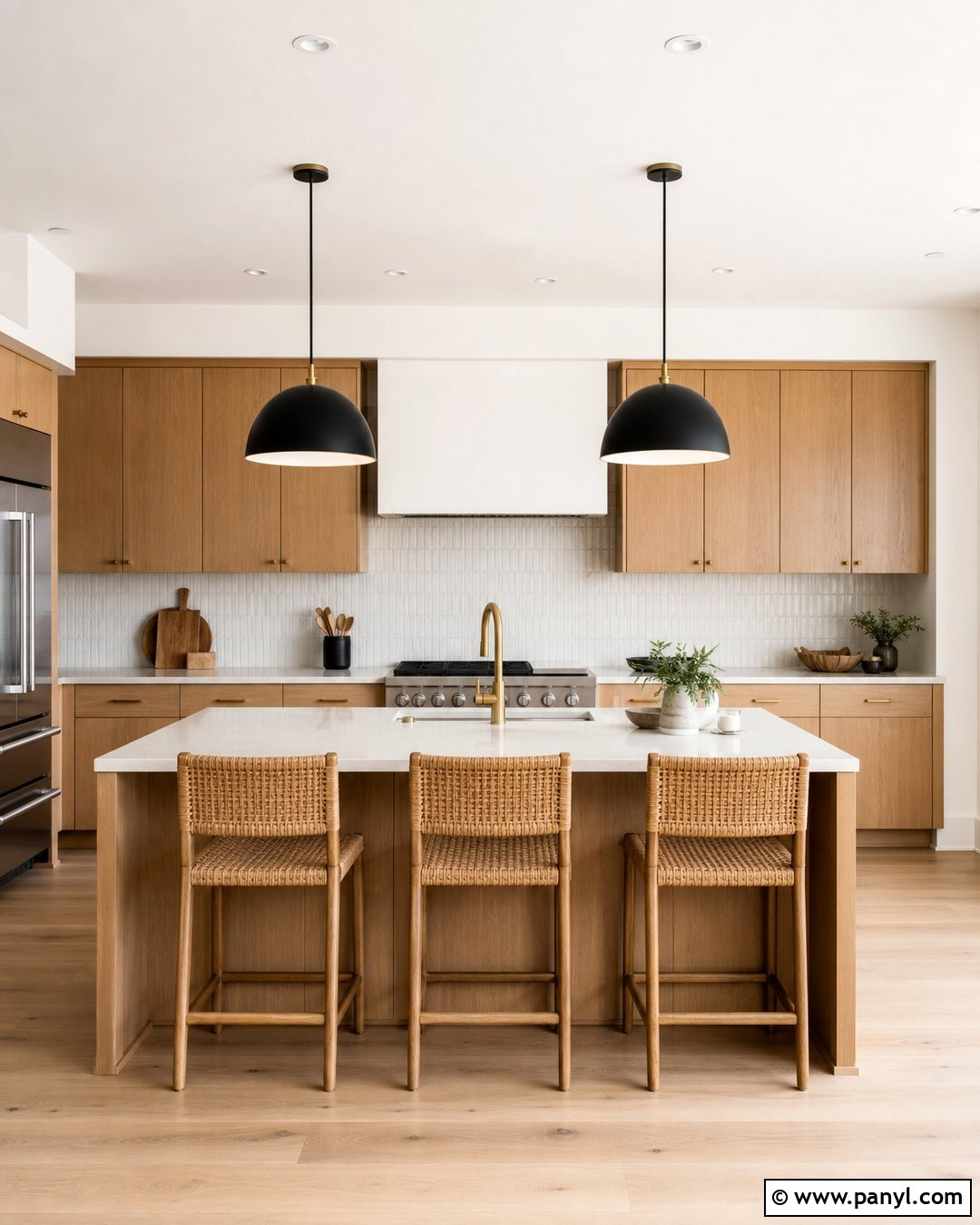 Pure White Kitchen With White Oak Cabinets - 30 Pure White Sherwin Williams Walls