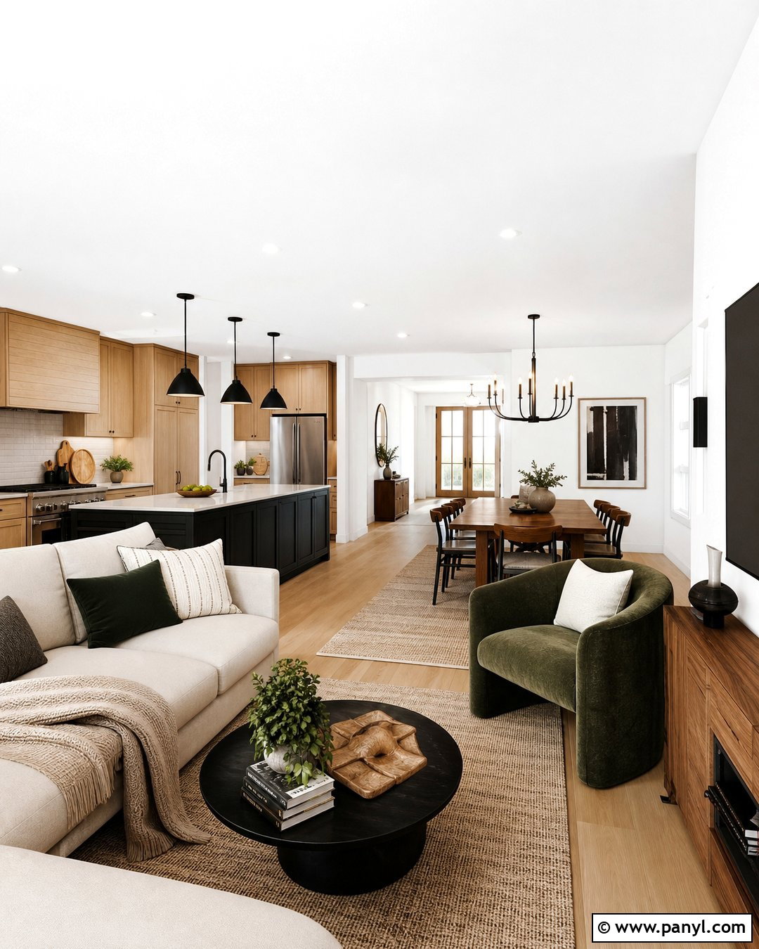 Pure White Open Concept Space - 30 Pure White Sherwin Williams Walls