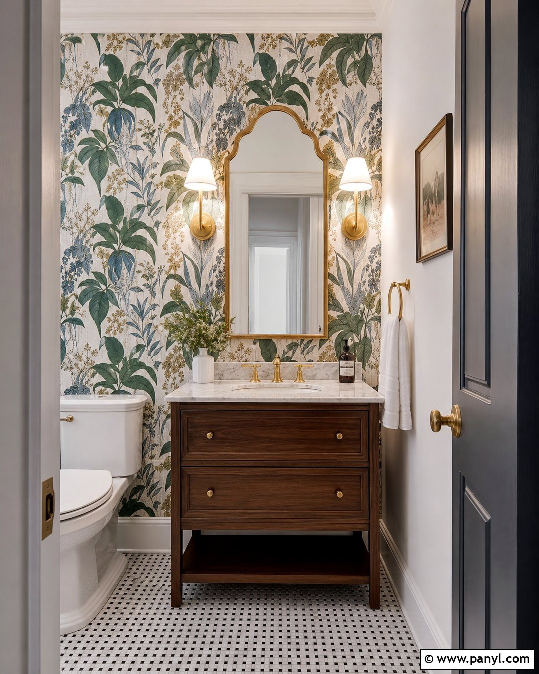 Pure White Powder Room With Wallpaper - 30 Pure White Sherwin Williams Walls