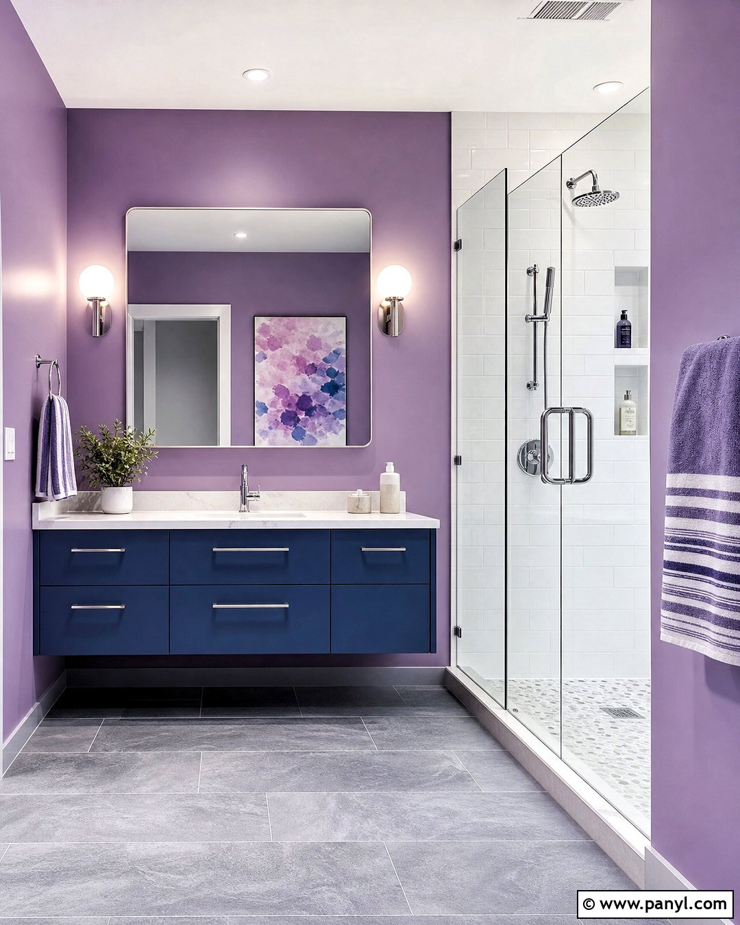 Purple And Blue Bathroom - 20 purple bathroom ideas