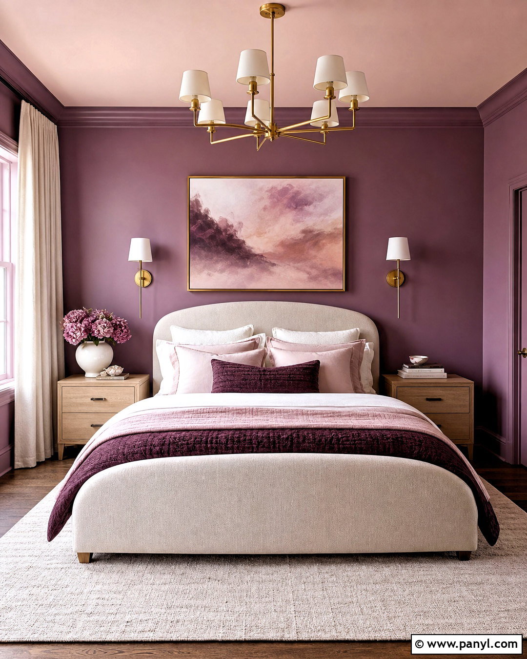 Purple And Blush Bedroom - 20 purple room paint ideas