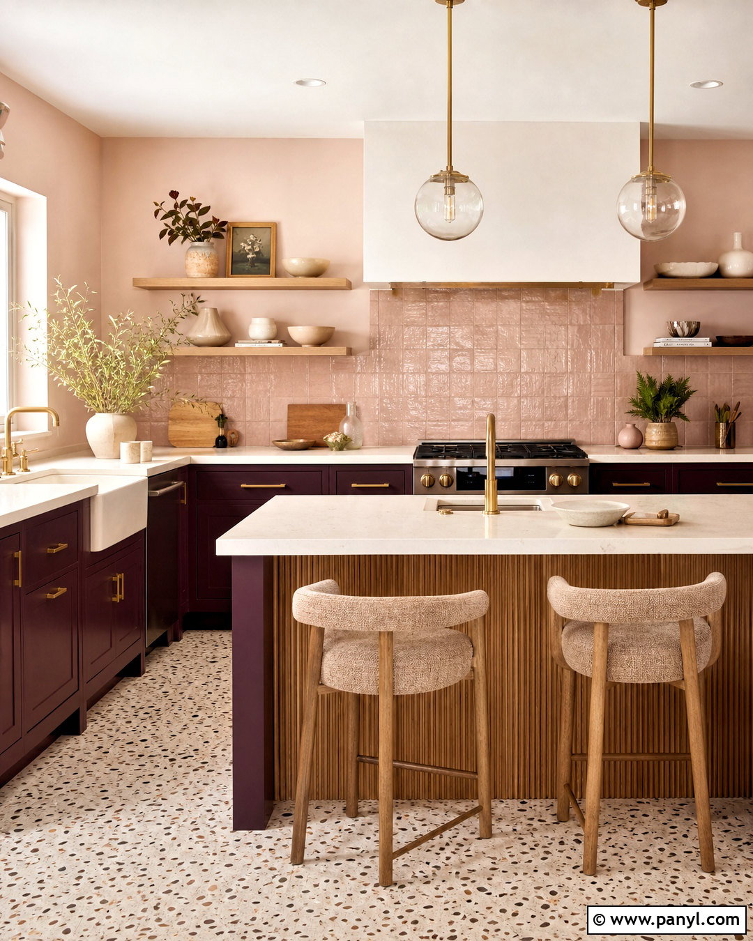 Purple And Blush Pink Kitchen - 20 purple kitchen designs