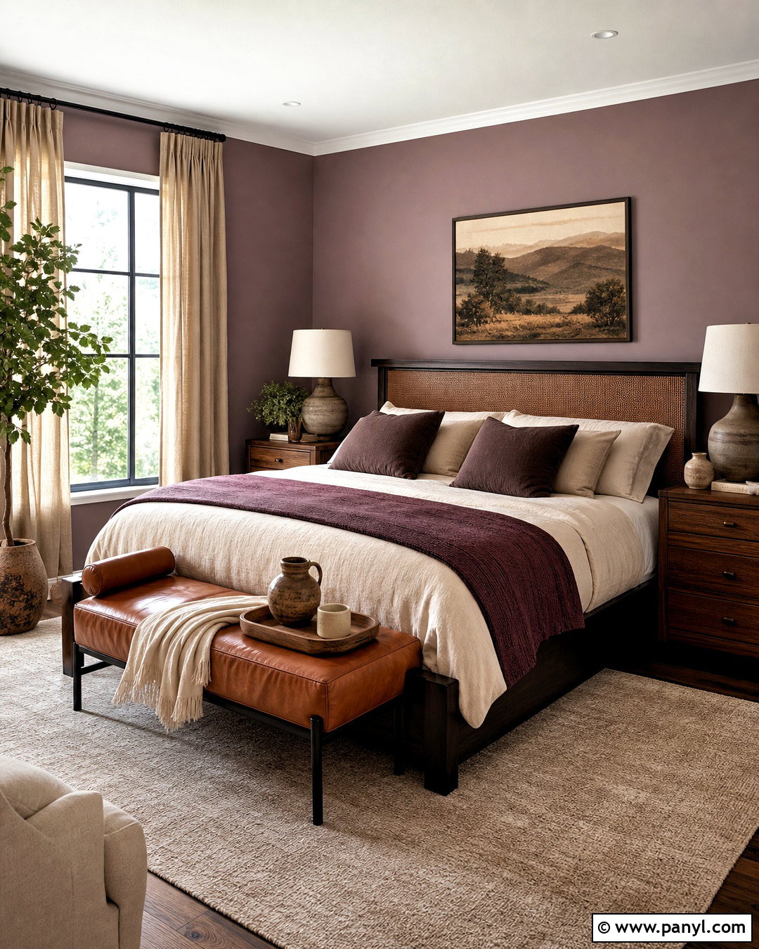 Purple And Brown Bedroom - 20 purple bedroom aesthetic ideas