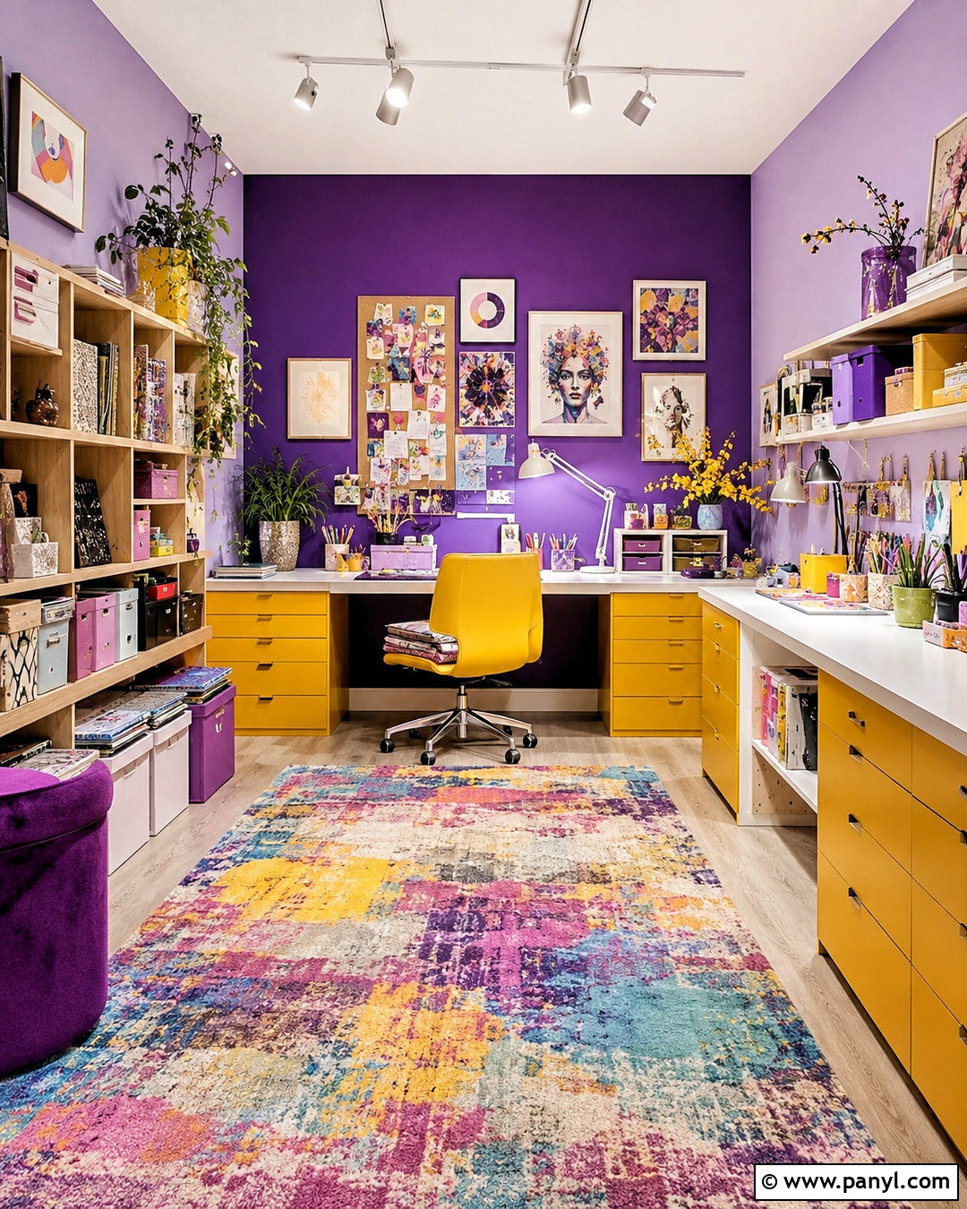 Purple And Golden Yellow Maximalist Color Palette - 20 maximalist color palette ideas