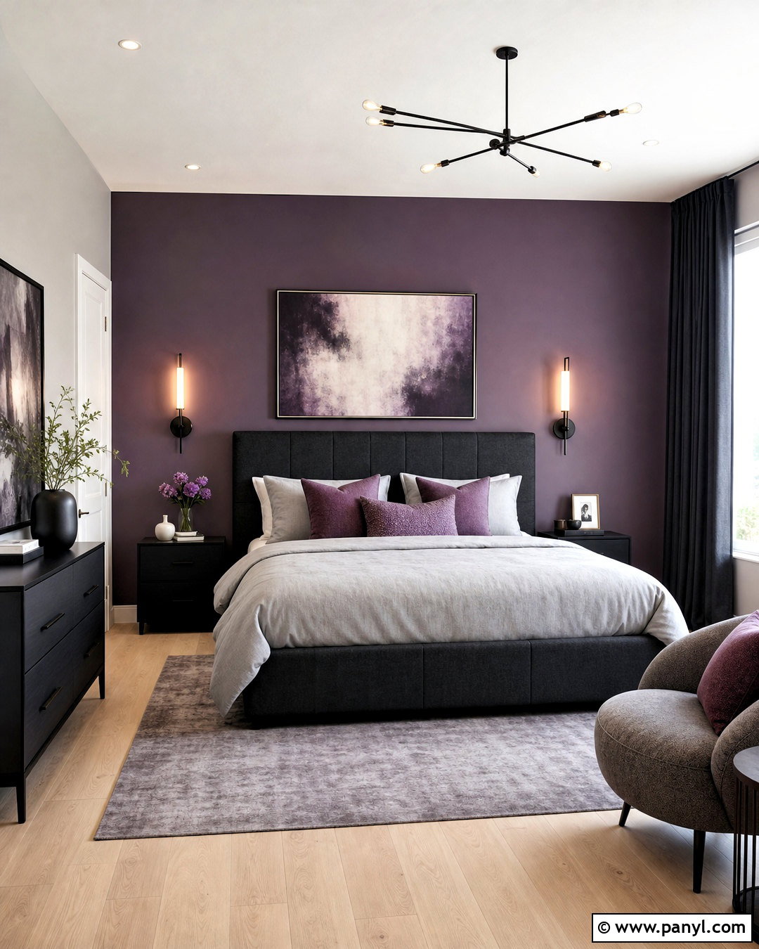 Purple And Gray Bedroom - 20 purple bedroom aesthetic ideas