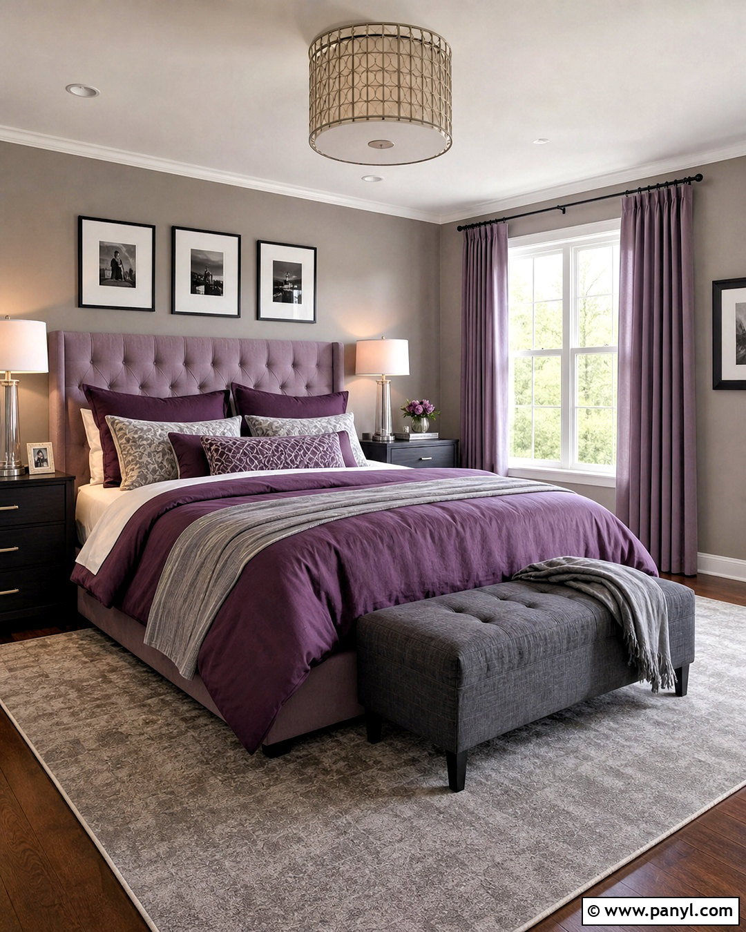 Purple And Gray Bedroom - 20 purple room inspo ideas