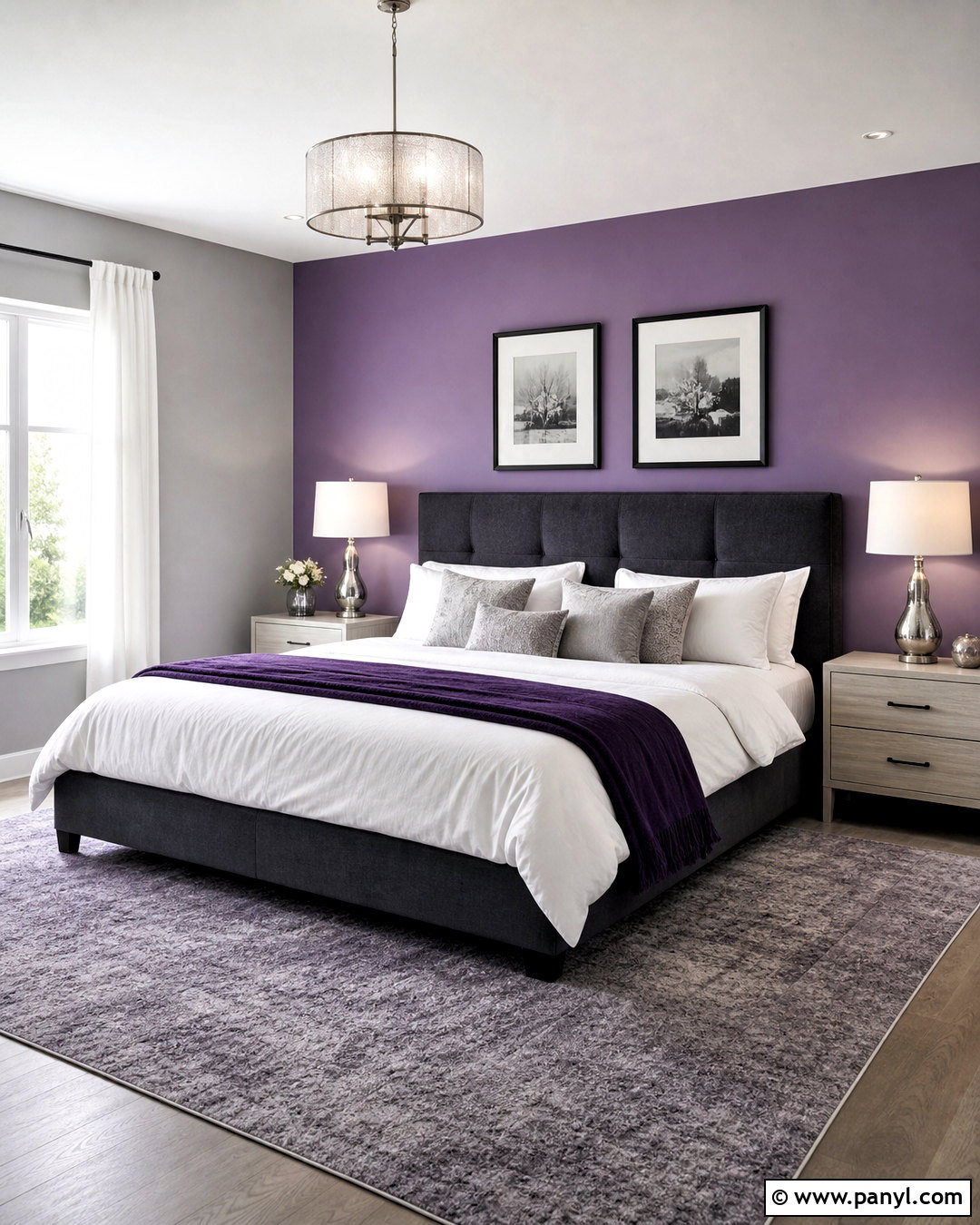 Purple And Gray Bedroom Walls - 20 purple wall painting ideas bedroom ideas