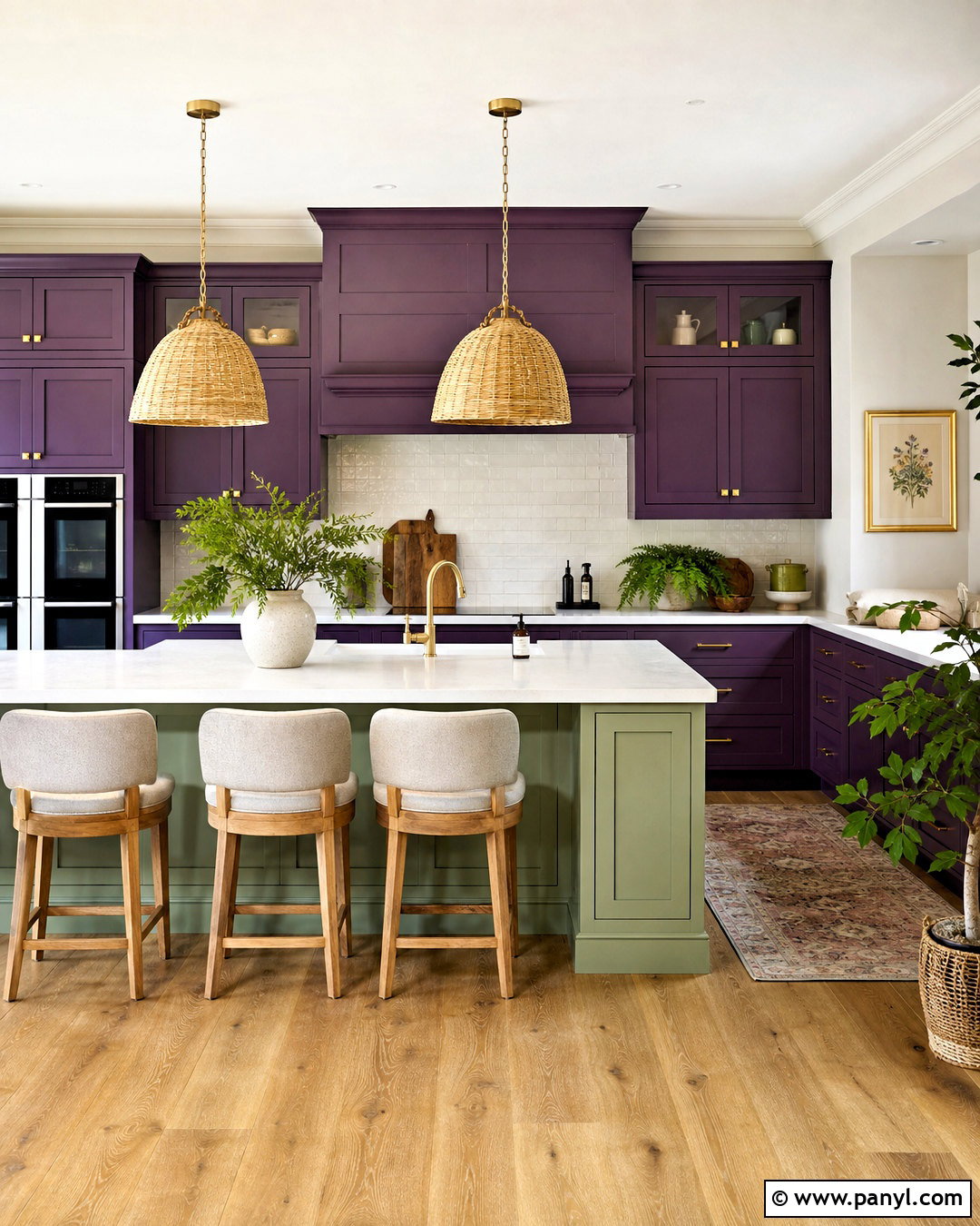 Purple And Green Kitchen - 20 purple kitchen ideas