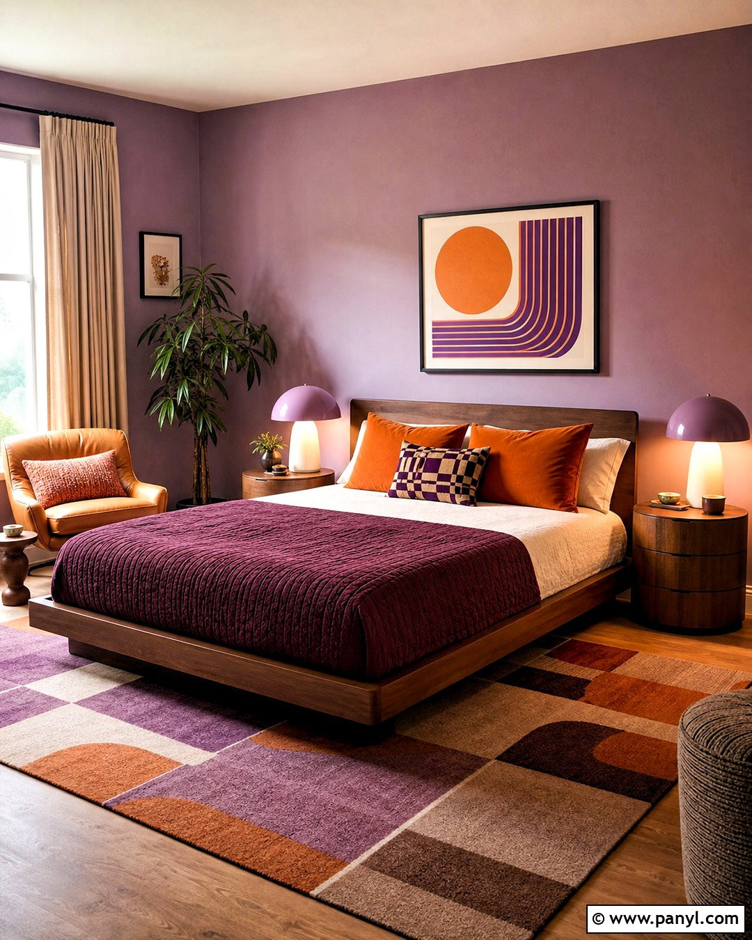 Purple And Orange Bedroom - 20 purple bedroom aesthetic ideas