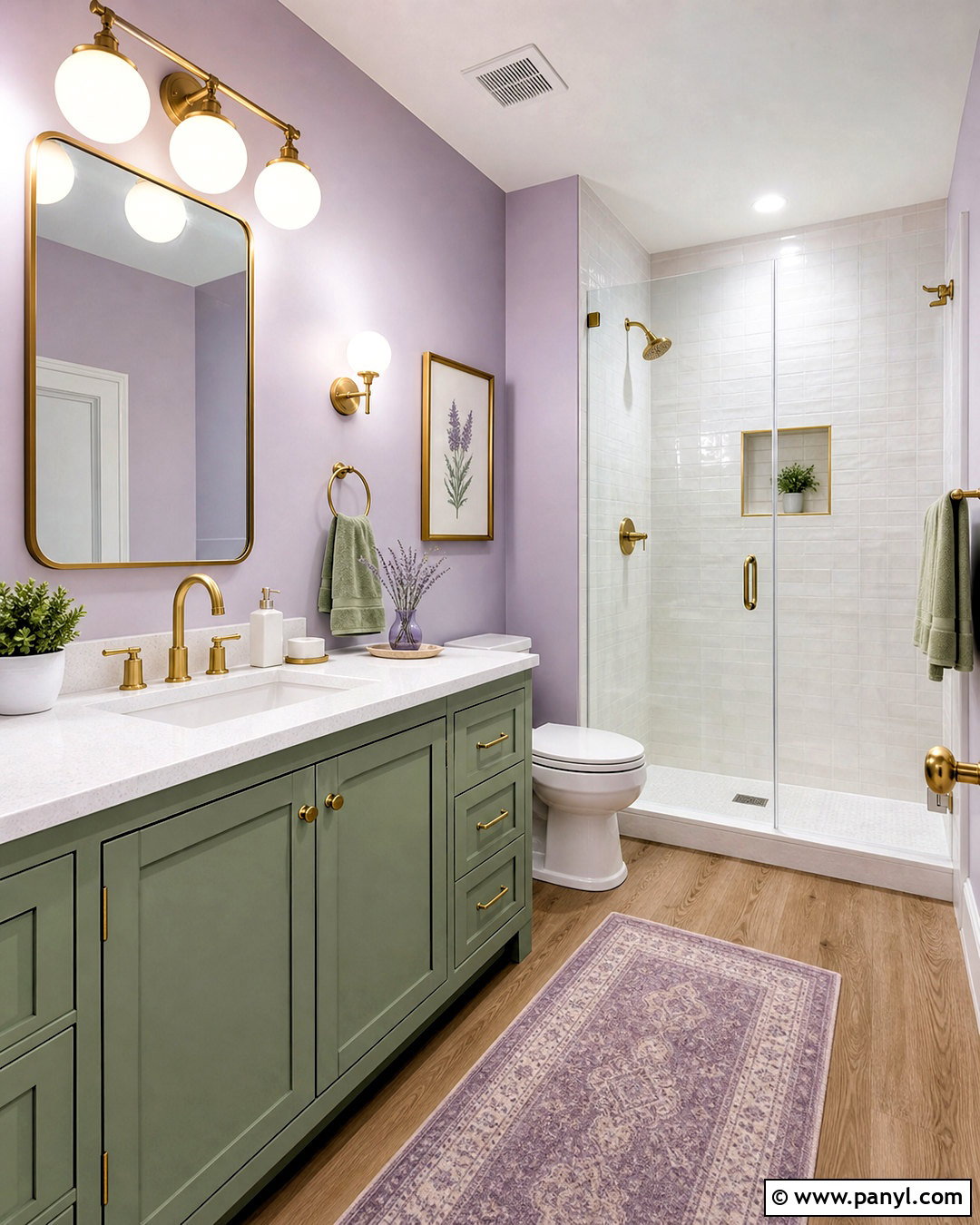 Purple And Sage Green Bathroom - 20 purple bathroom ideas