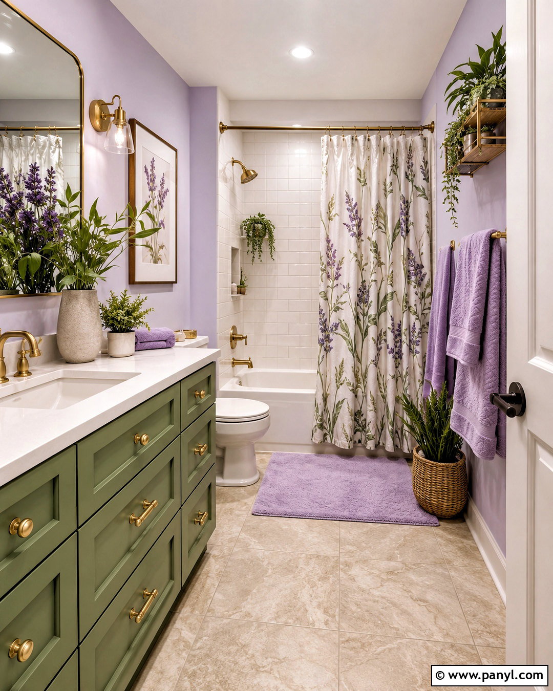 Purple And Sage Green Bathroom - 20 purple bathroom aesthetic ideas