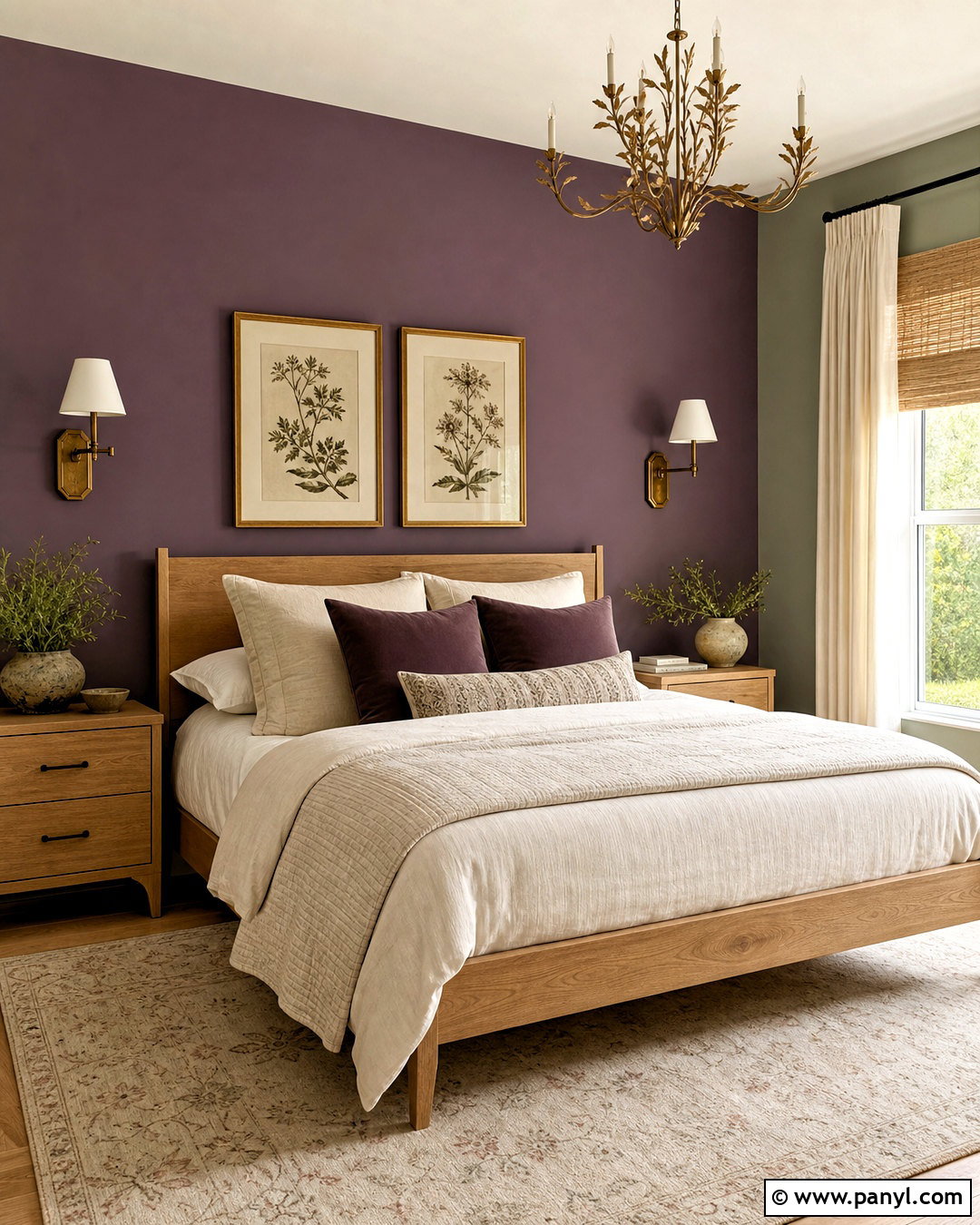 Purple And Sage Green Bedroom - 20 purple room paint ideas