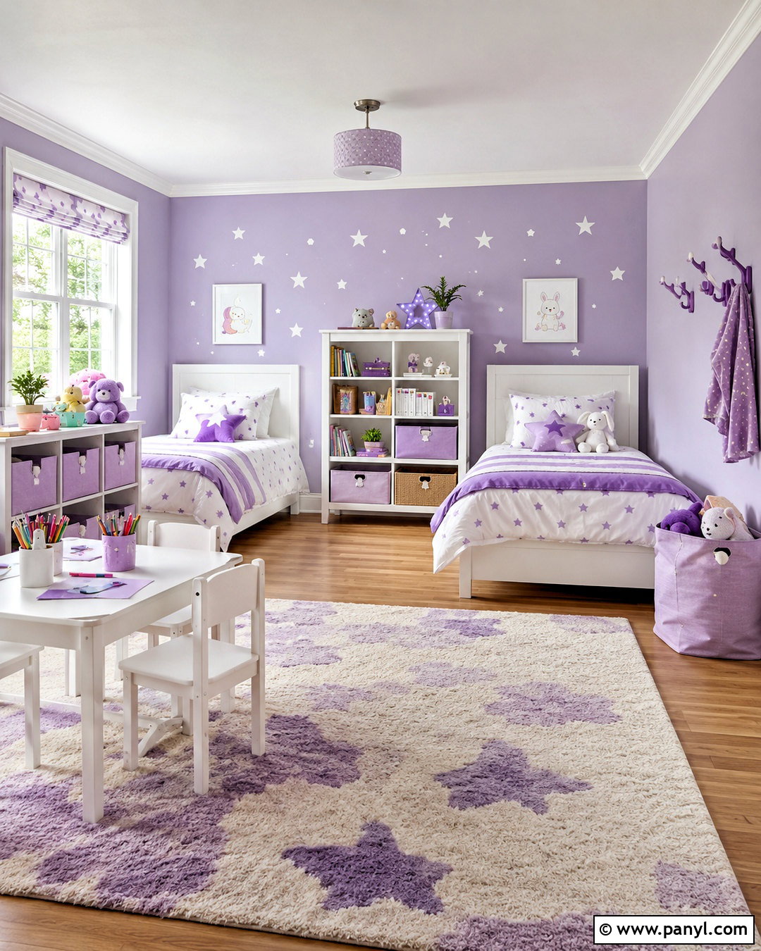 Purple And White Kids Room - 20 purple and white room ideas