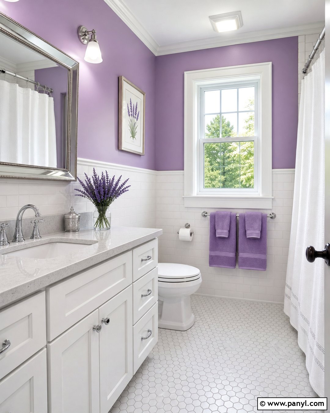 25 Purple Bathroom Walls for a Peaceful, Spa-Like Retreat