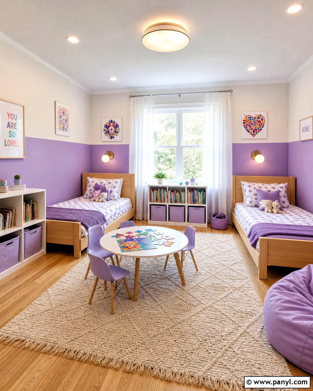 Purple Childrens Bedroom - 20 purple room design ideas
