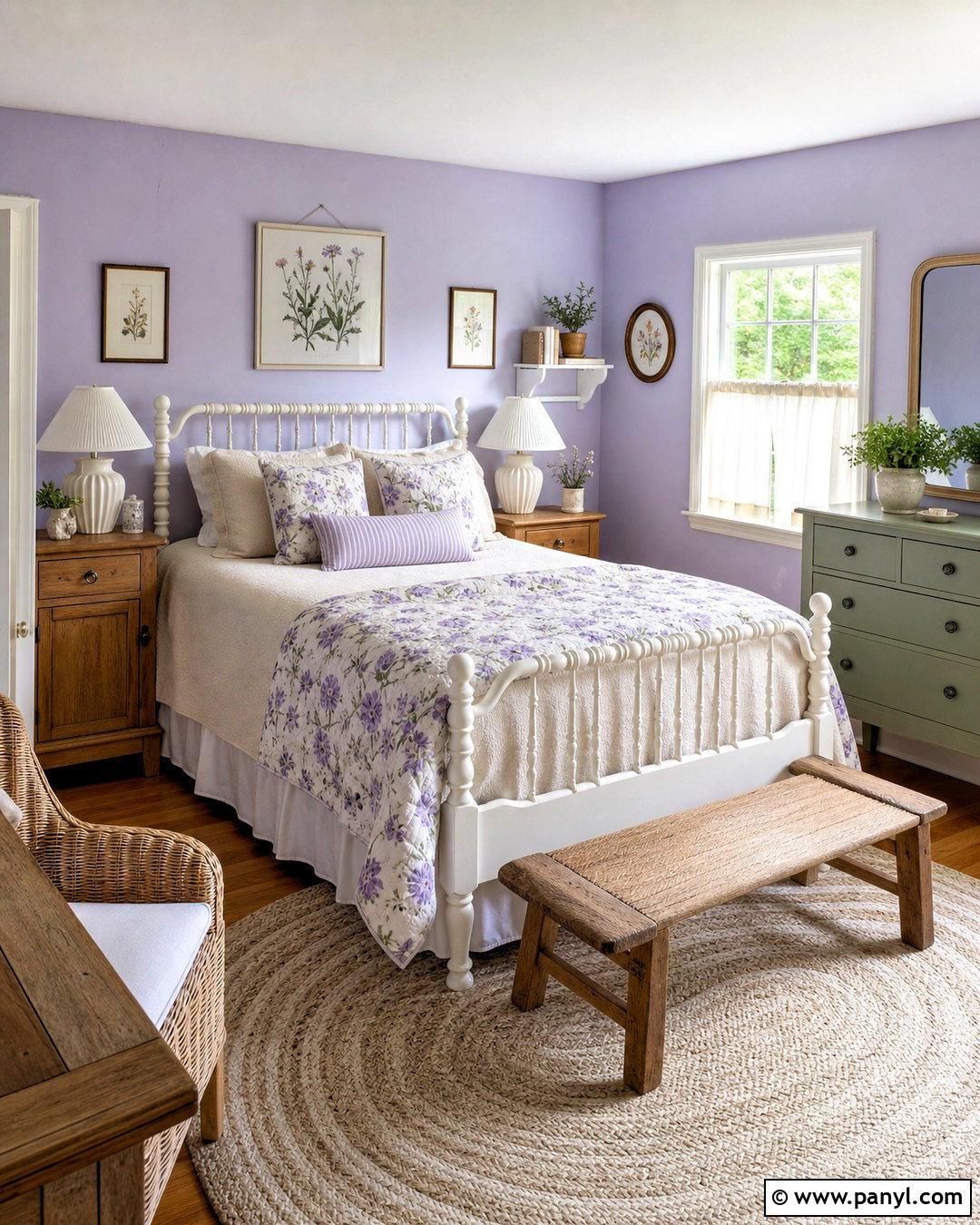Purple Cottage Bedroom - 20 purple room inspo ideas
