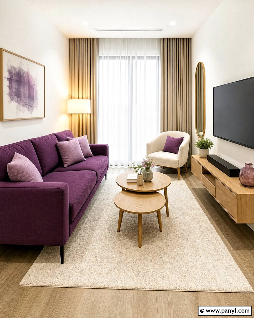 Purple Couch In A Small Living Room - 20 purple couch living room decor ideas