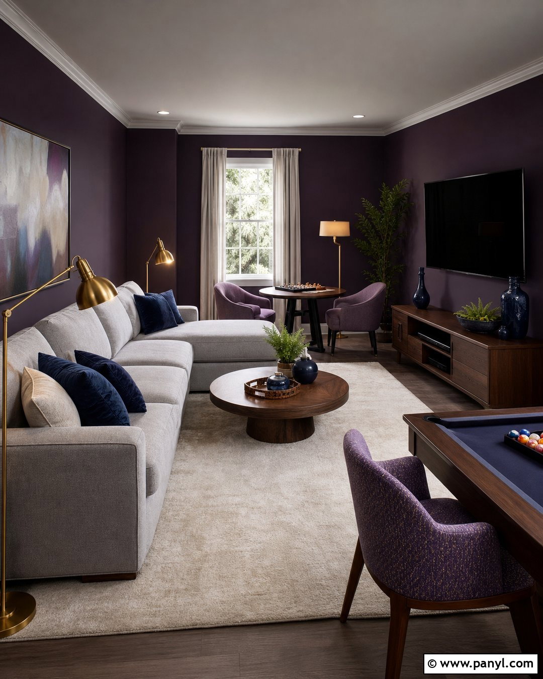 Purple Game Room - 20 Best Wall Color For Game Room Ideas