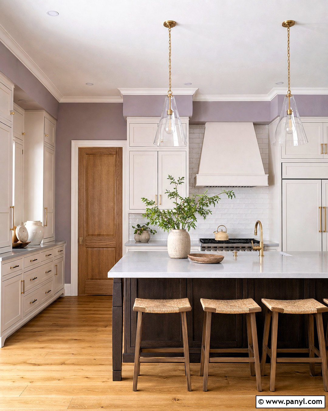 Purple Gray Kitchen - 20 purple gray wall paint ideas