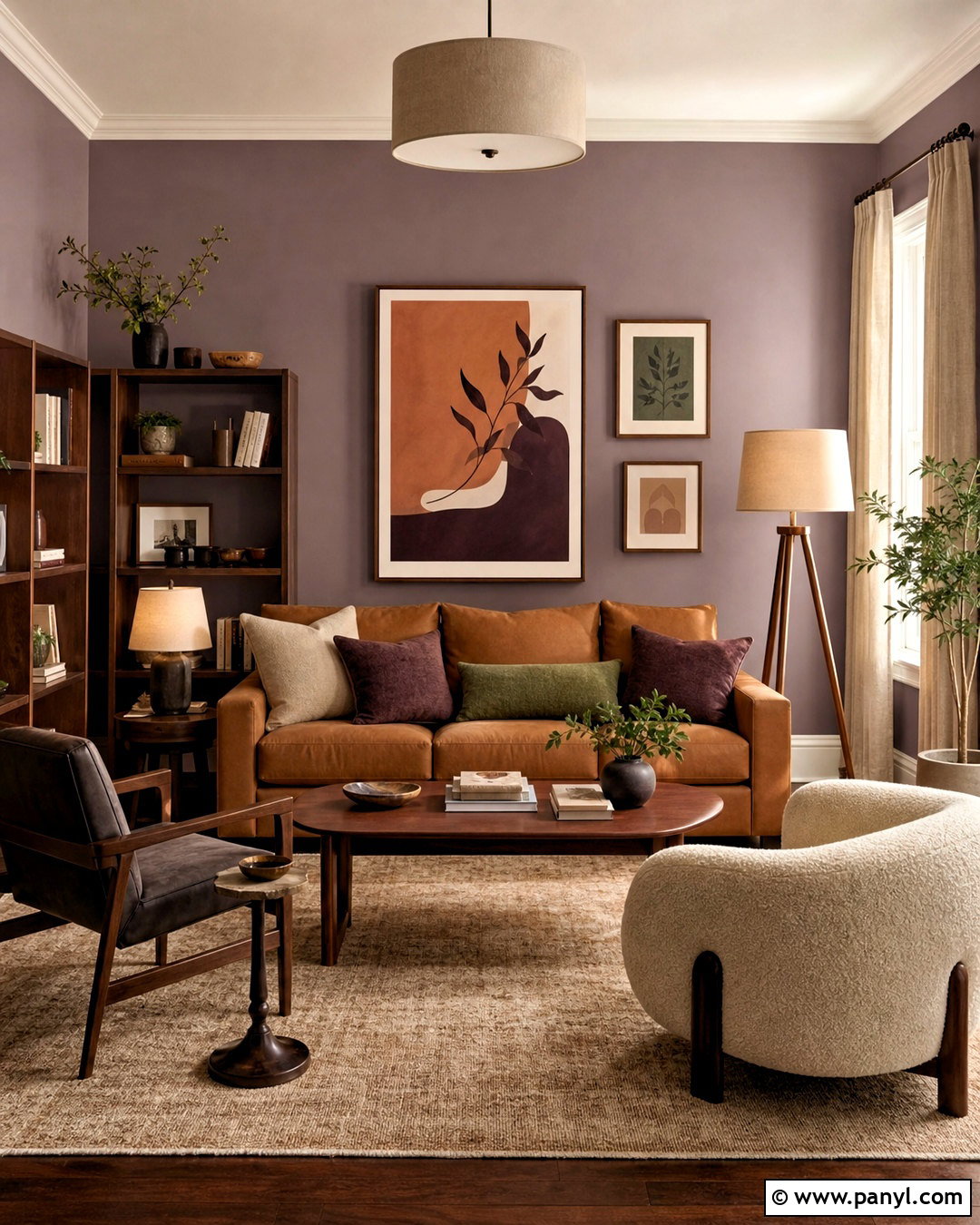 Purple Gray North Facing Room - 20 purple gray wall paint ideas