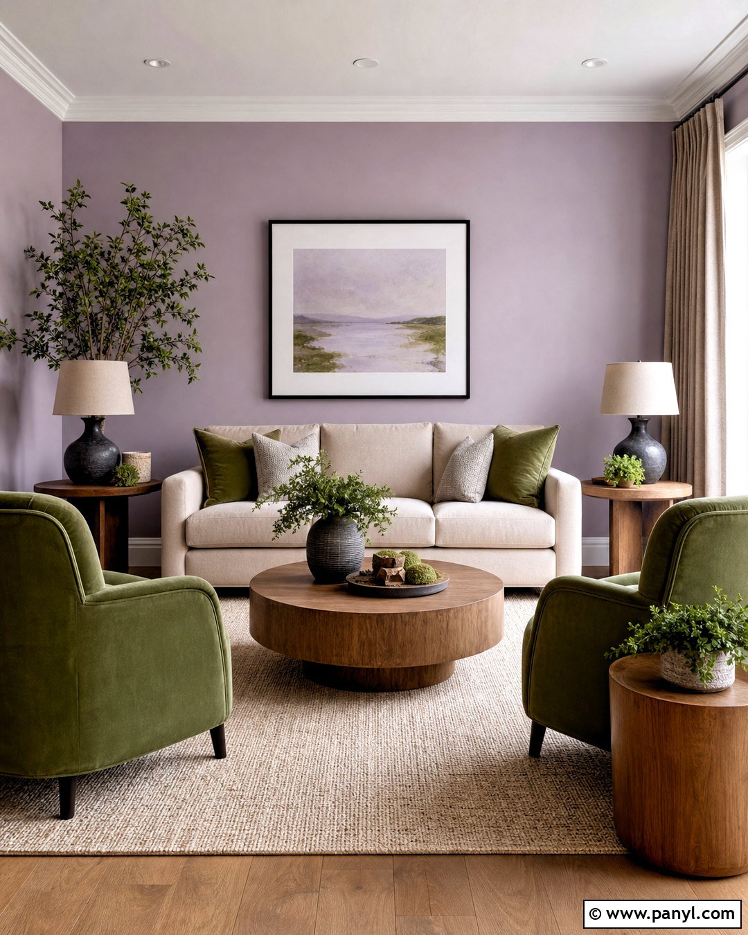 Purple Gray With Sage Green - 20 purple gray wall paint ideas