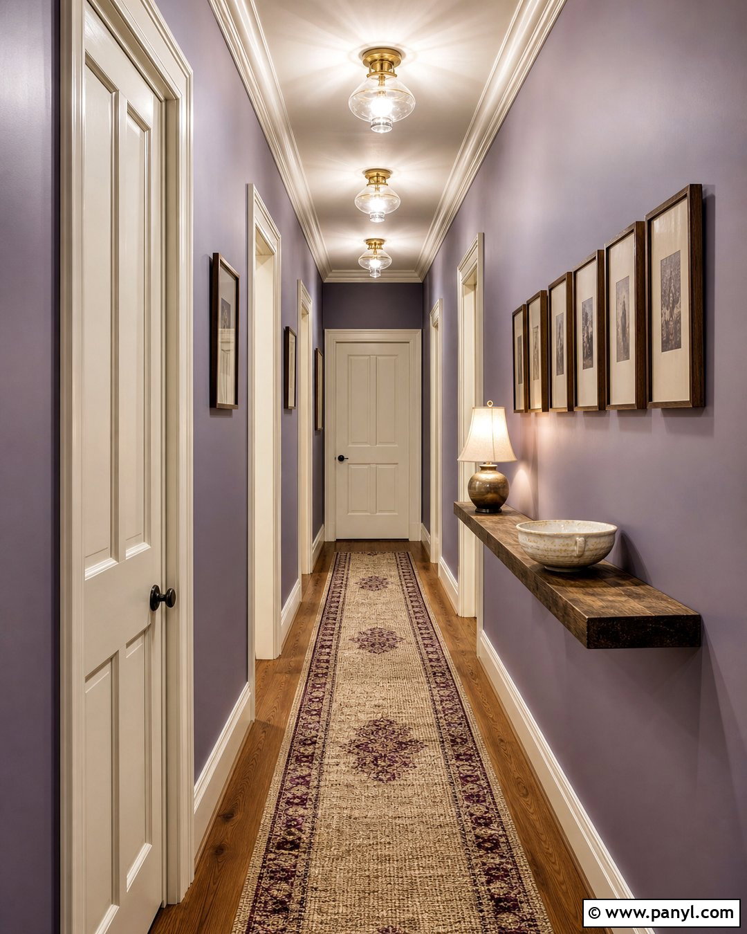 Purple Hallway Walls - 35 Purple Wall Color Ideas