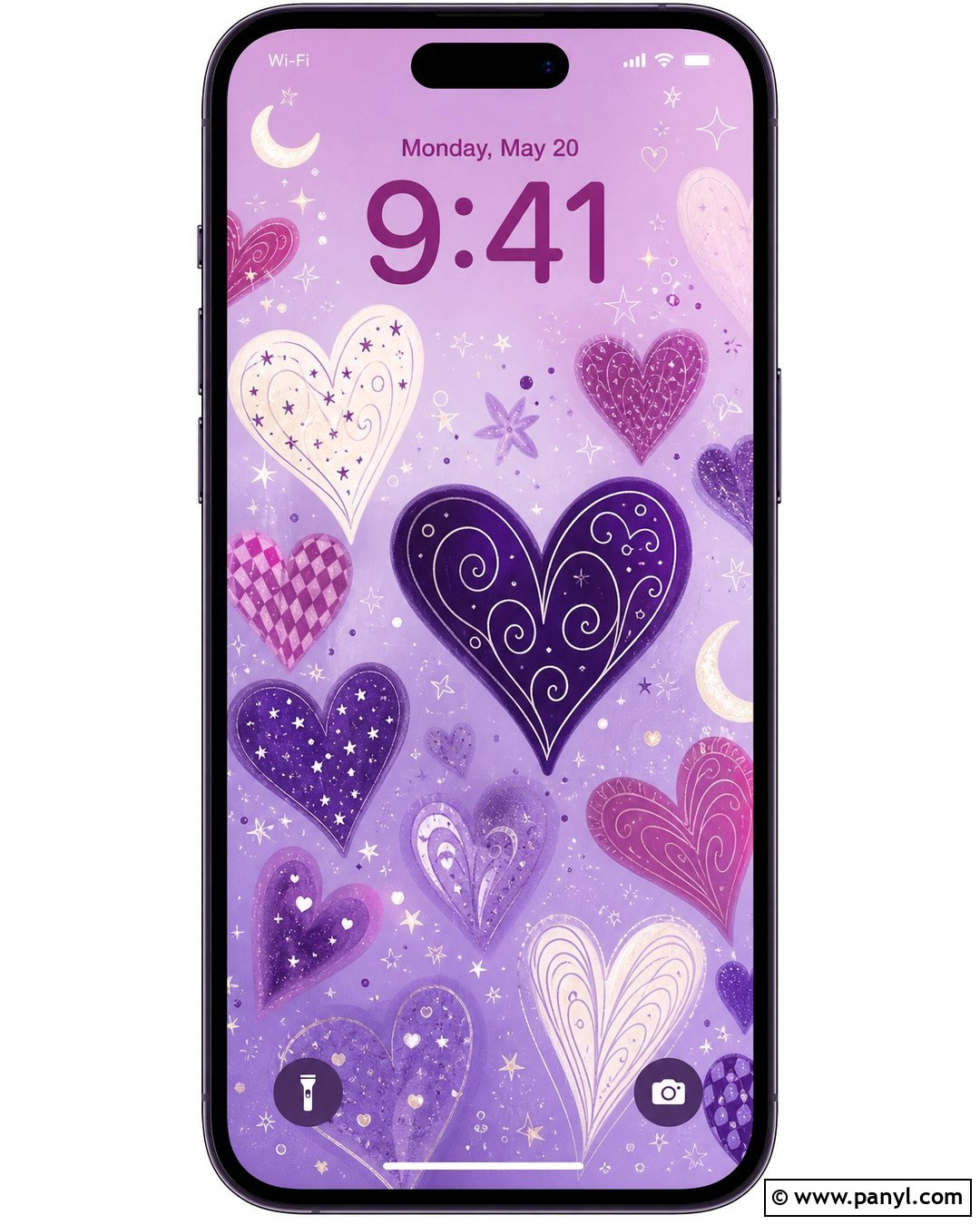 Purple Heart Doodle Wallpaper - 20 Heart Doodle Wallpaper Ideas
