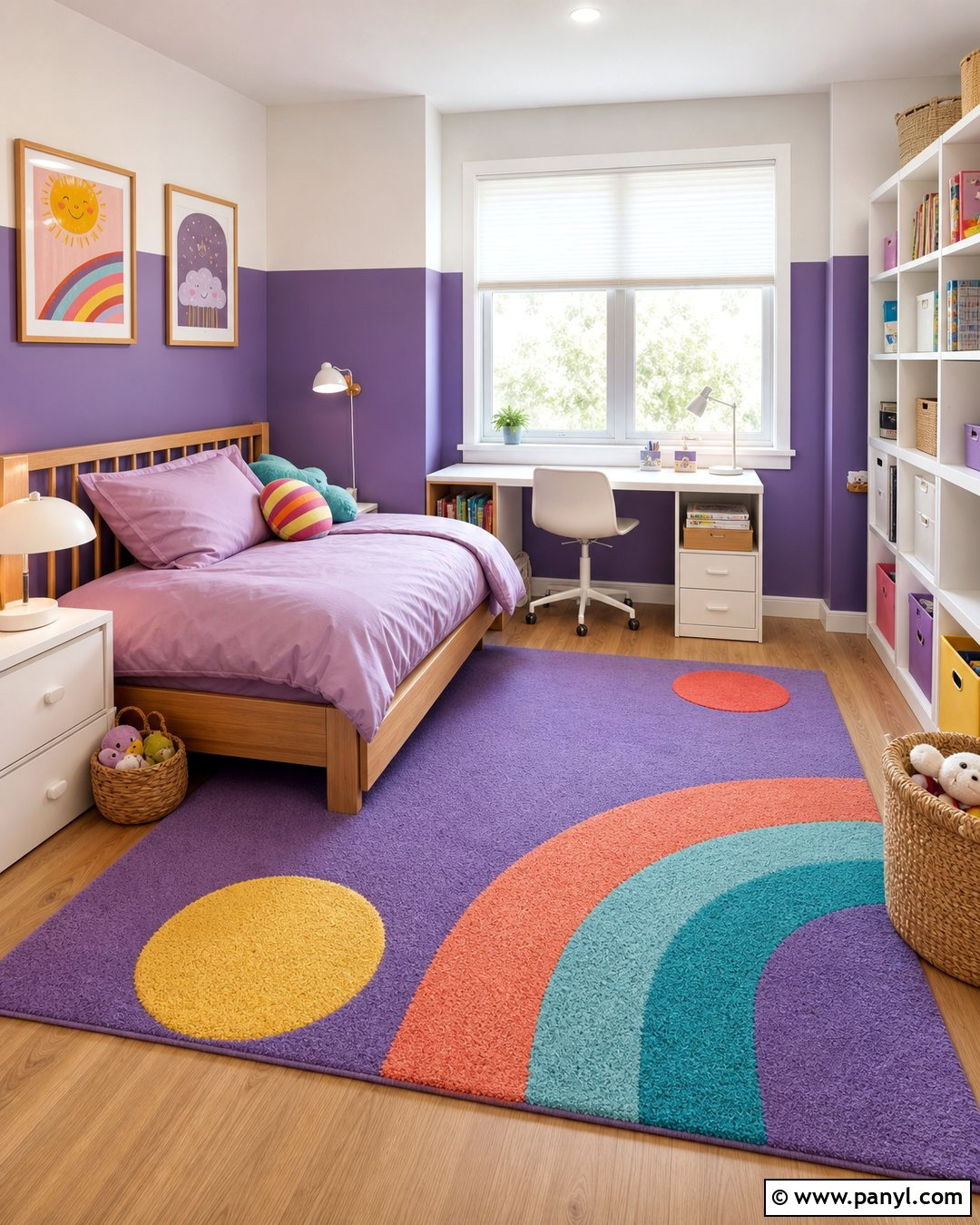 Purple Kids Room Walls - 35 Purple Wall Color Ideas