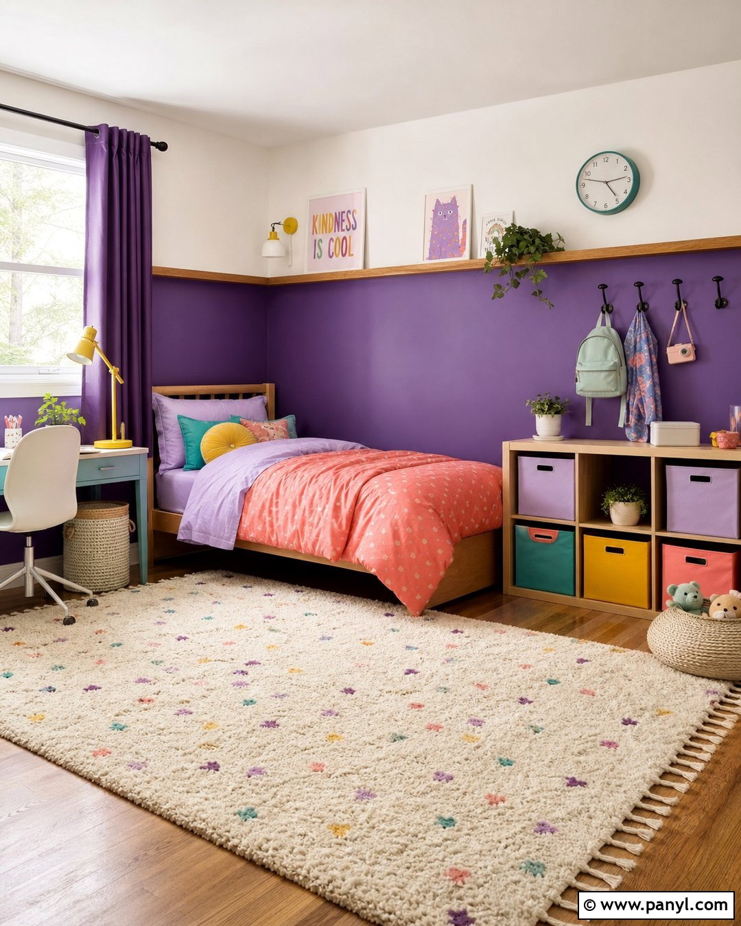 Purple Kids Room Walls - 25 Purple Room Wall Ideas