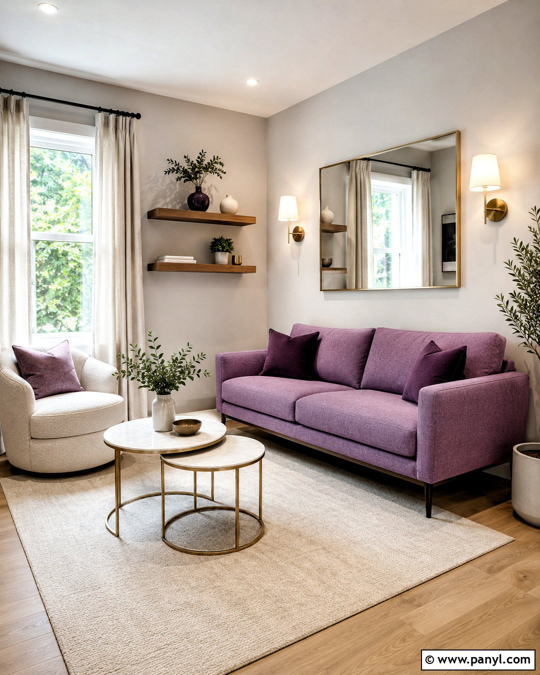 Purple Sofa In Small Living Room - 20 purple sofa living room ideas