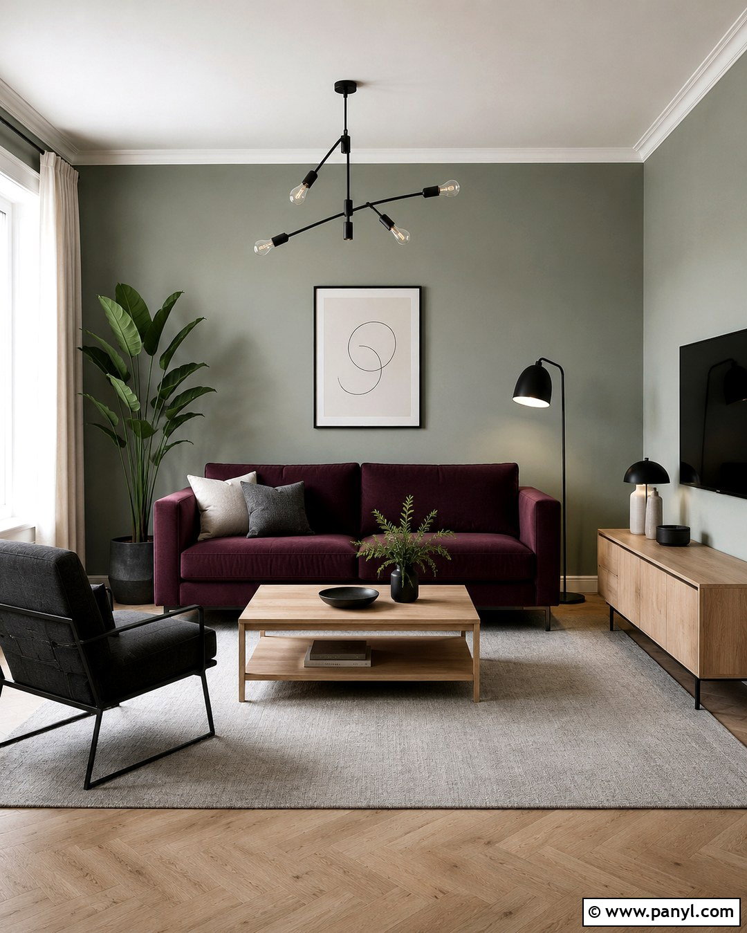 Purple Sofa With Gray Green Walls - 20 Purple Sofa Green Walls