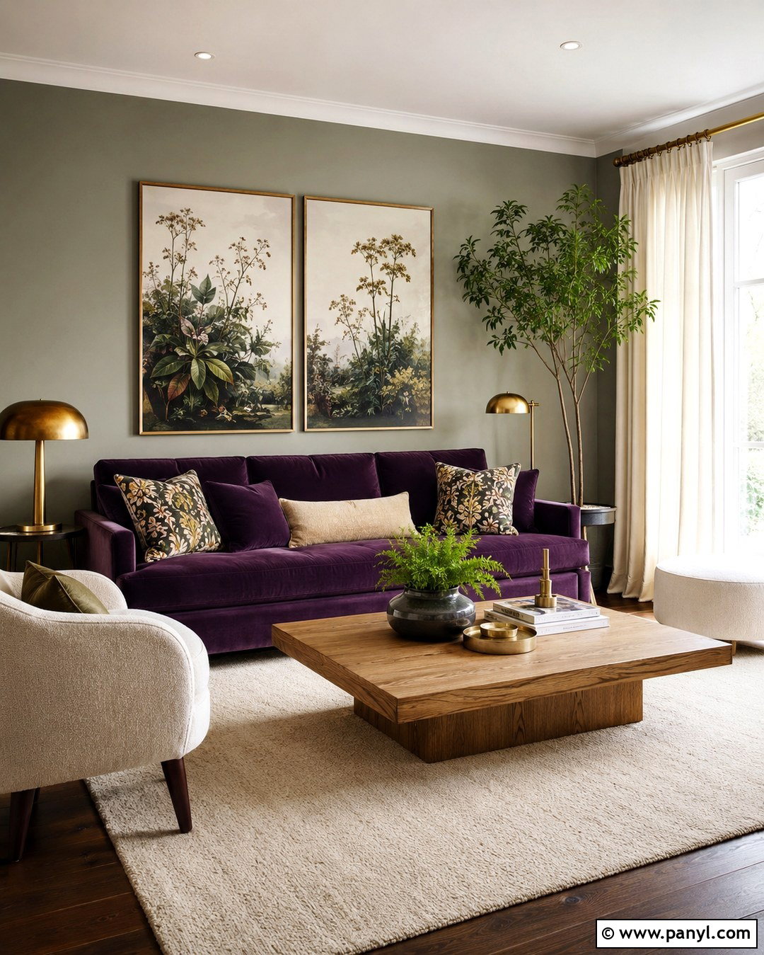 Purple Sofa With Sage Green Walls - 20 Purple Sofa Green Walls