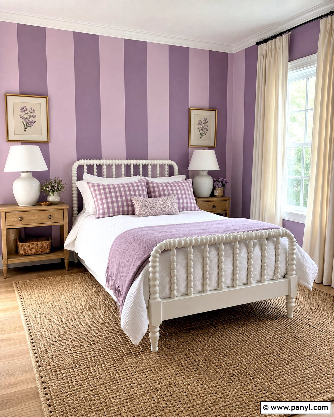 Purple Striped Bedroom Walls - 20 purple wall painting ideas bedroom ideas