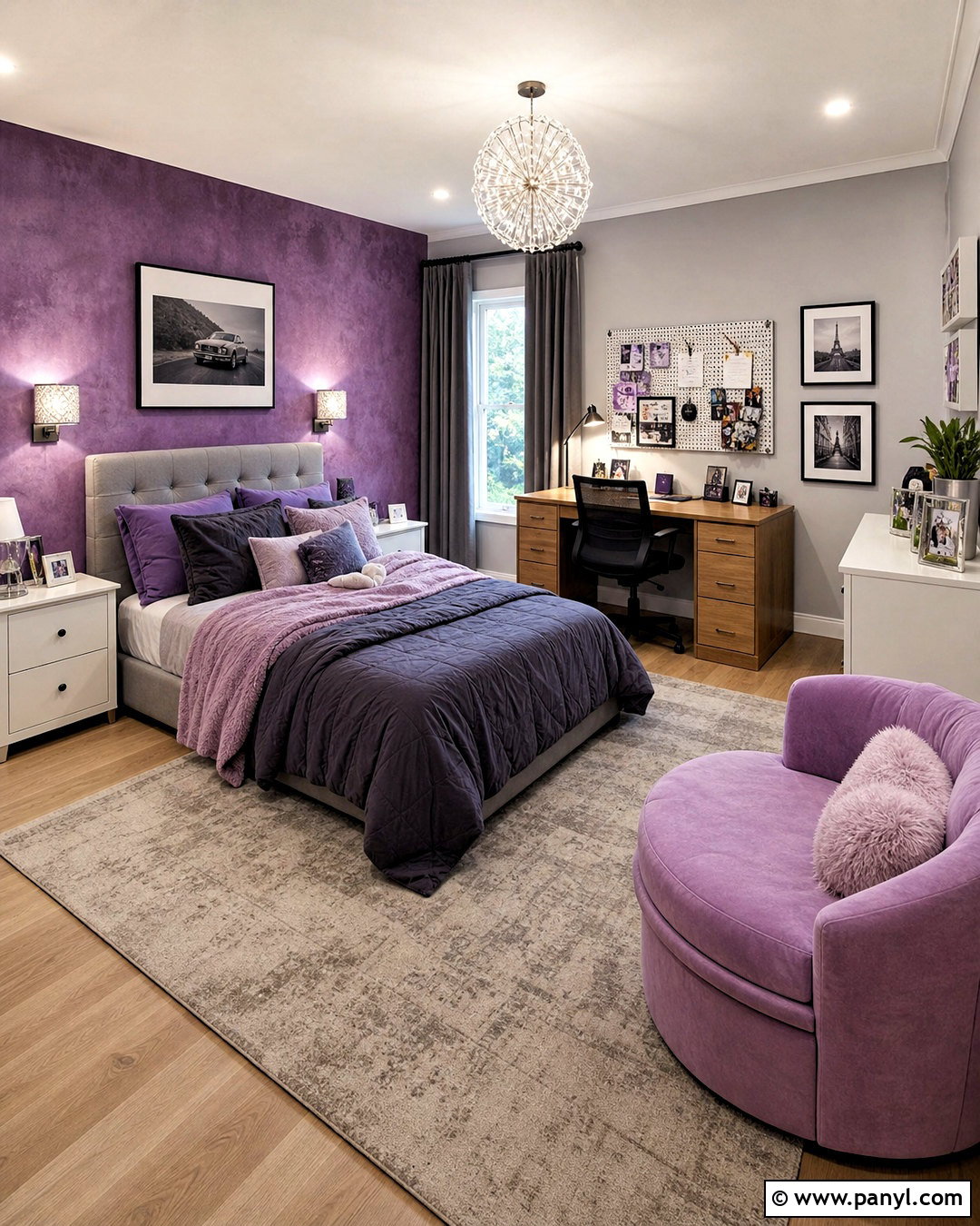 Purple Teen Bedroom - 20 purple room inspo ideas