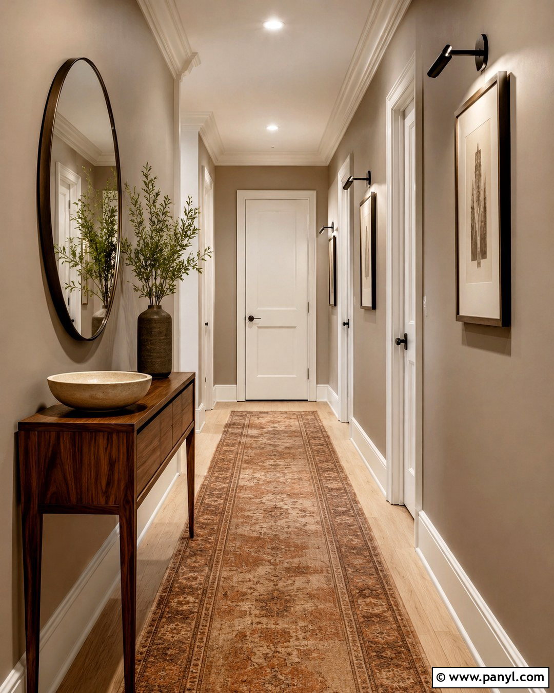 Putty Beige Hallway Wall Color - 20 Brown Beige Wall Color Ideas