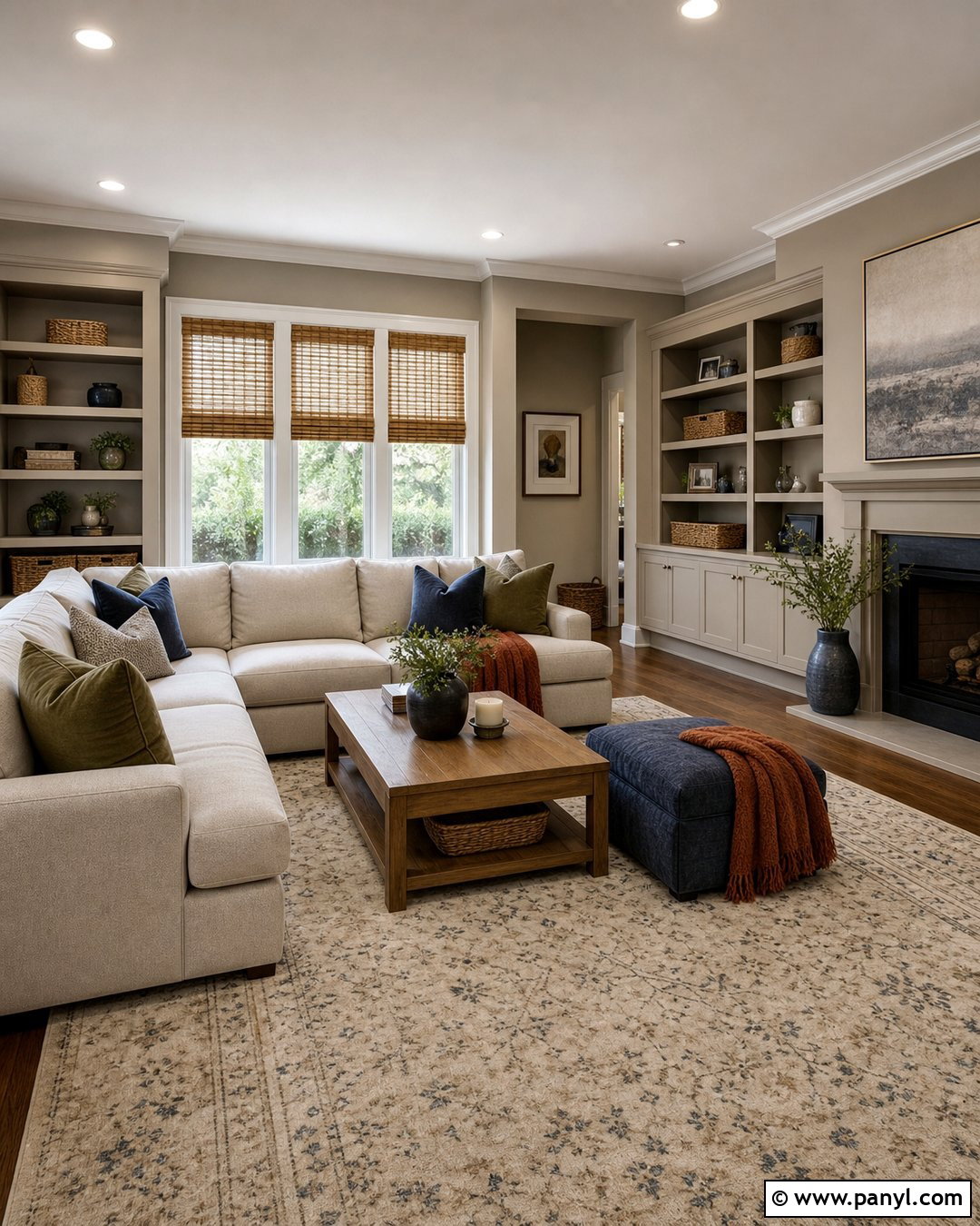 Putty Gray Family Room - 20 Shades Of Gray For Walls