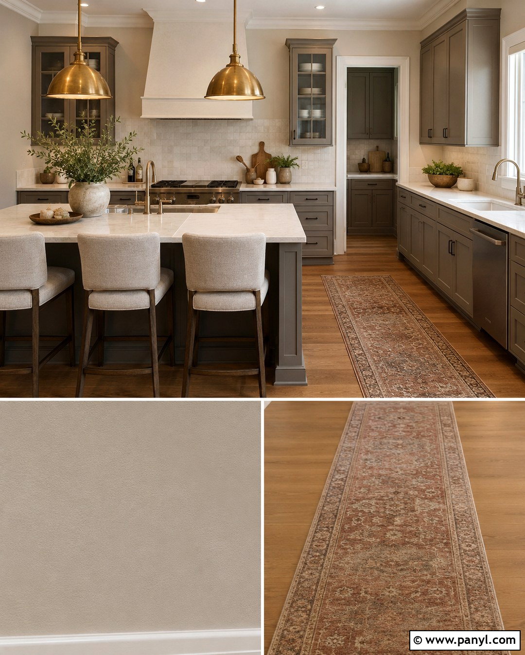 Putty Walls With Greige Kitchen Cabinets - 20 Putty Wall Color Ideas