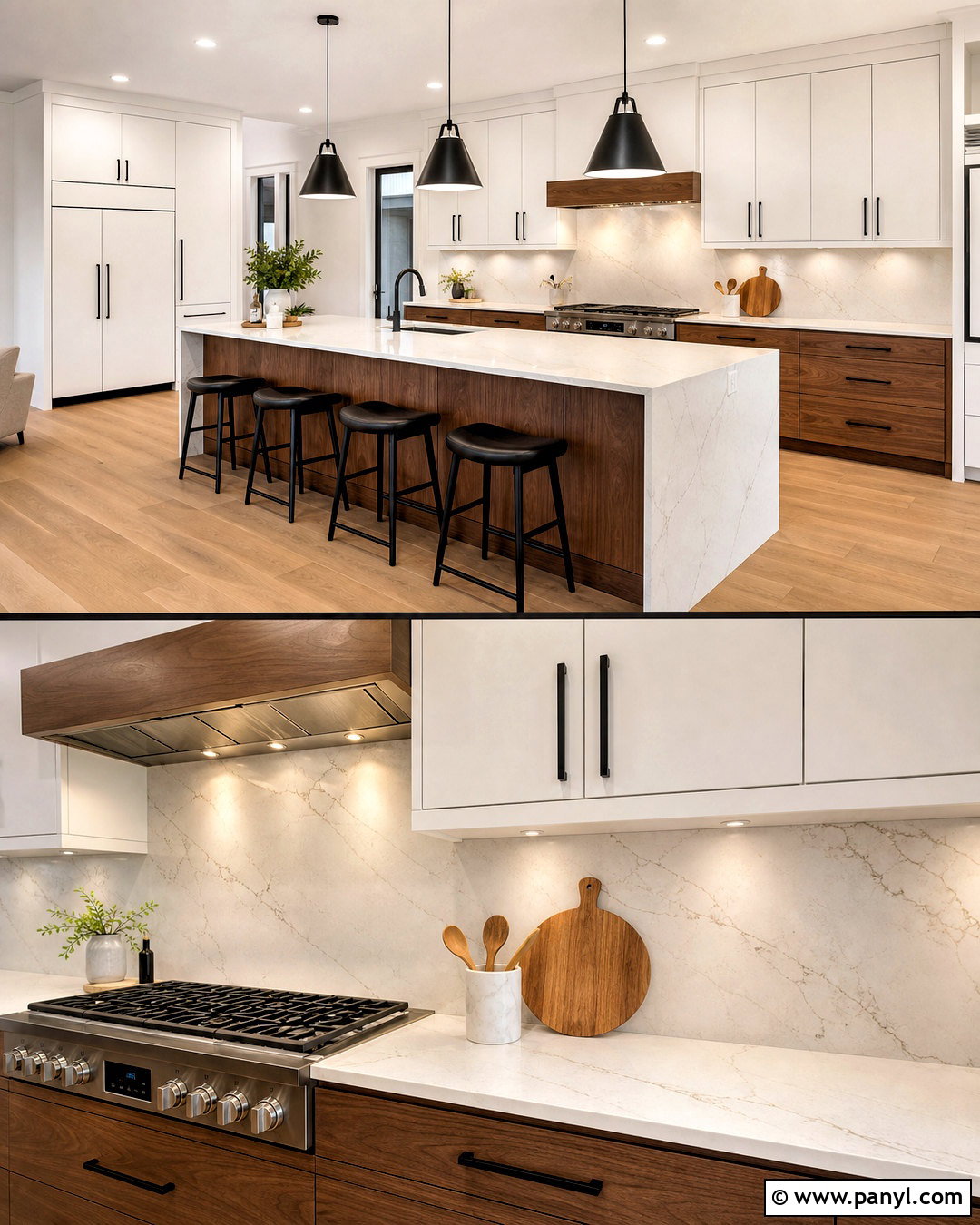 Quartz Backsplash - 20 kitchen backsplash ideas