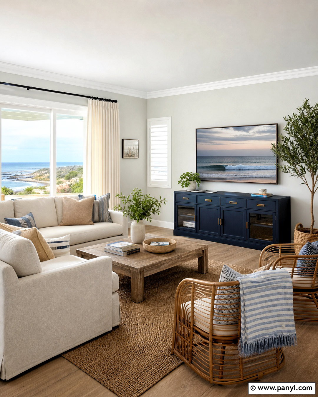 Quiet Moments Coastal Family Room - 20 quiet moments benjamin moore ideas