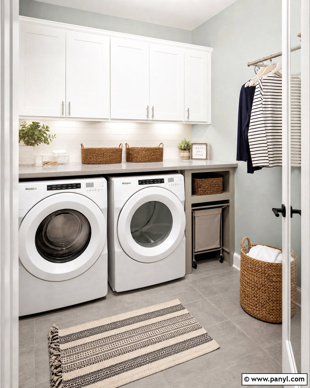 Quiet Moments Laundry Room With White Cabinets - 20 quiet moments benjamin moore ideas
