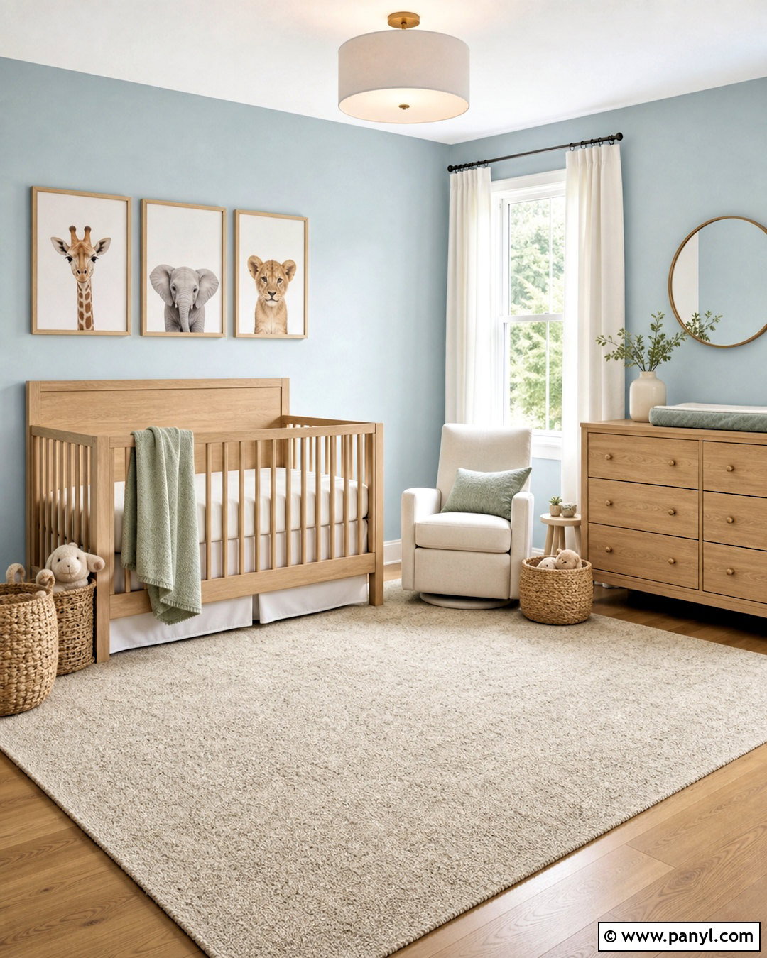 Quiet Moments Nursery With Natural Wood - 20 quiet moments benjamin moore ideas