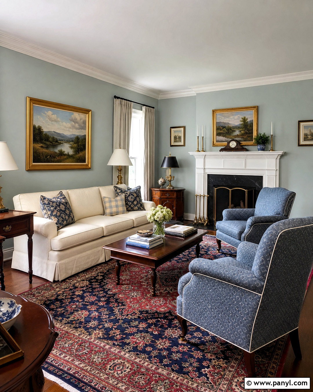 Quiet Moments Traditional Living Room - 20 quiet moments benjamin moore ideas