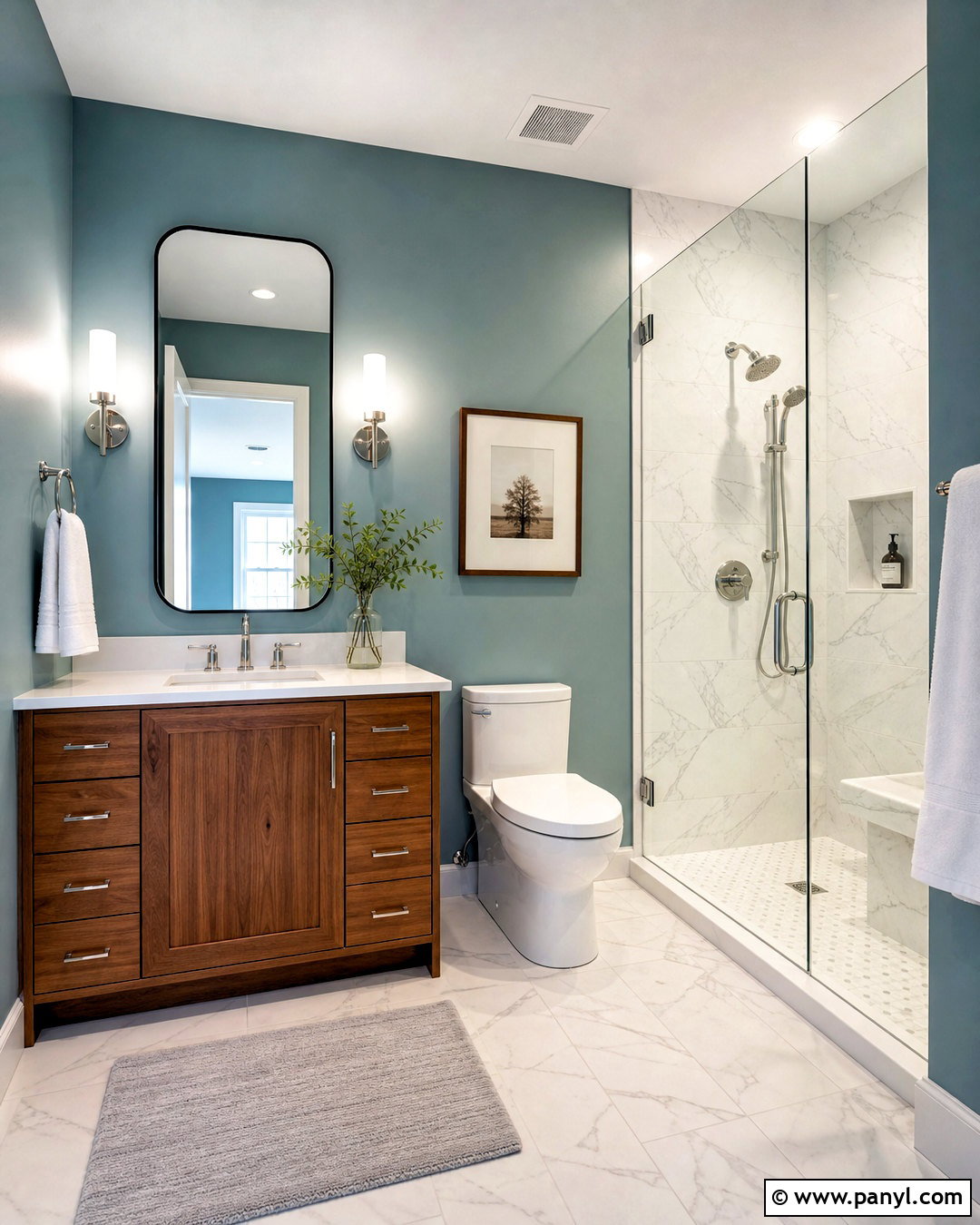 Rain Bathroom With Marble Tile - 20 rain sherwin williams ideas