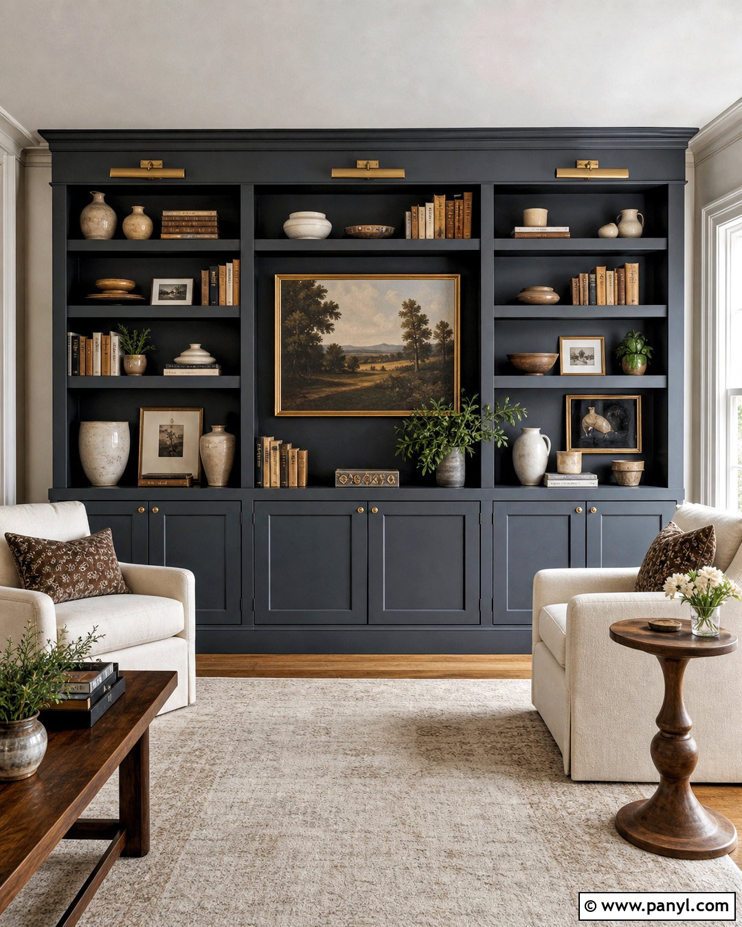 Rain Cloud Built-In Bookcase - 20 rain cloud sherwin williams ideas