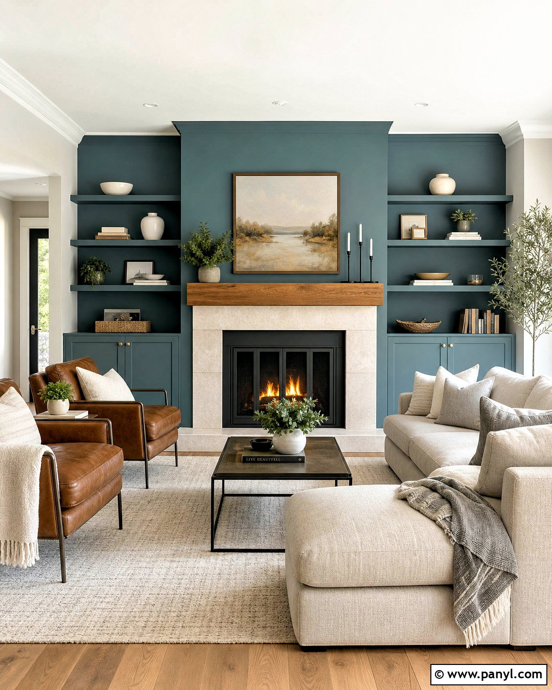 Rain Fireplace Wall With Stone - 20 rain sherwin williams ideas