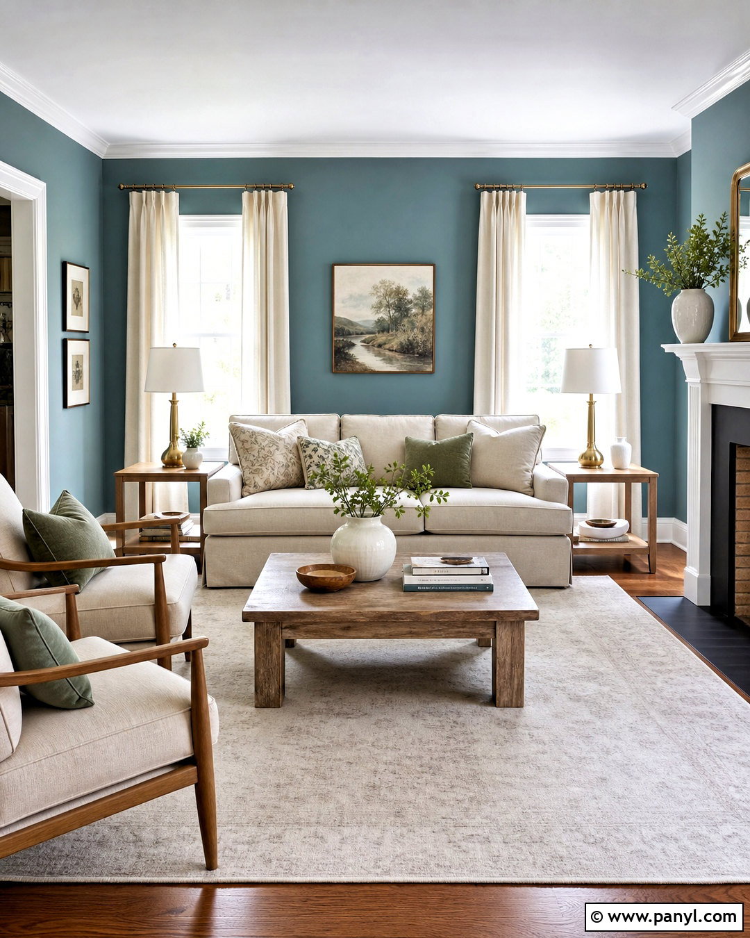 Rain Living Room With Warm White Trim - 20 rain sherwin williams ideas