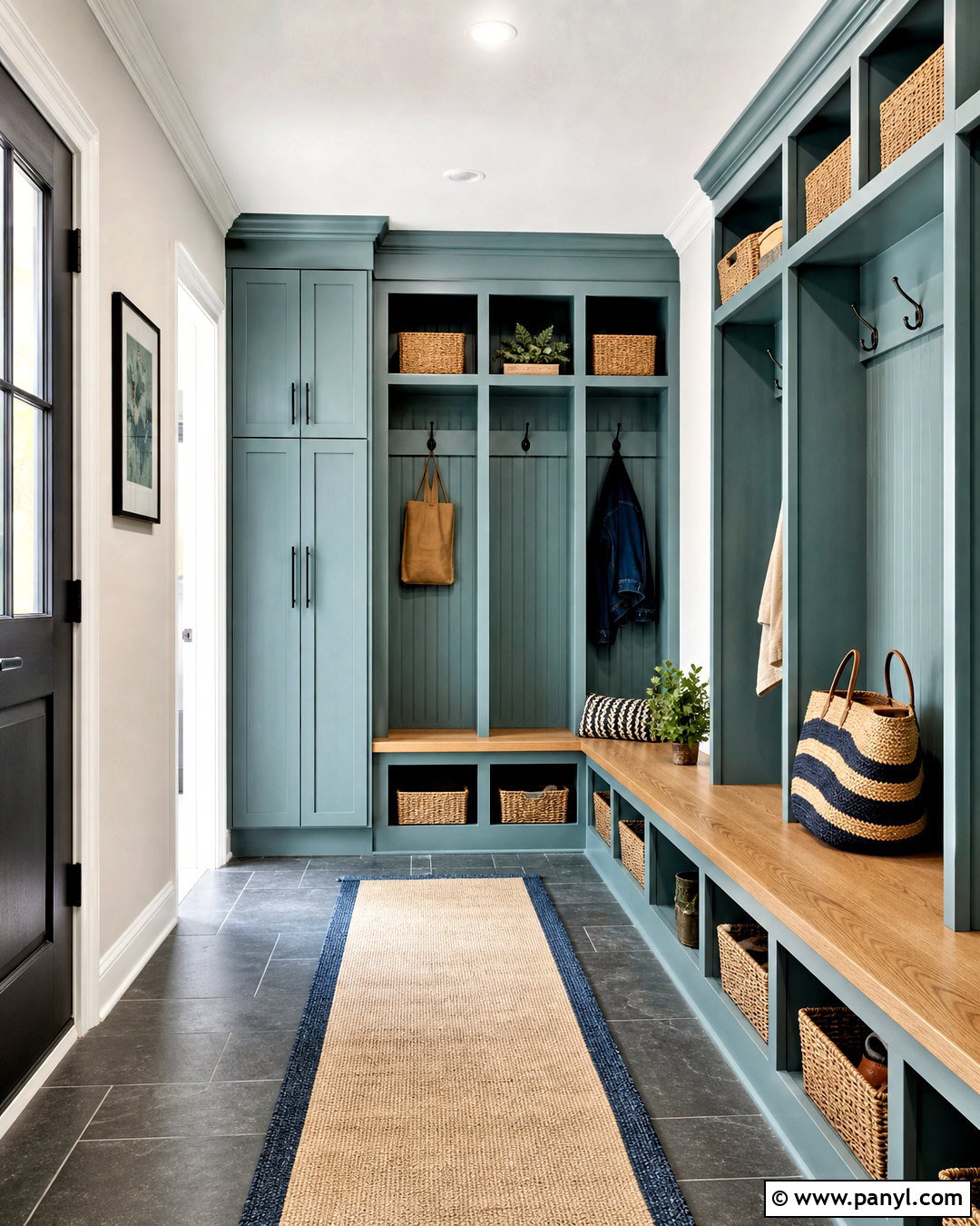 Rain Mudroom With Built-In Storage - 20 rain sherwin williams ideas