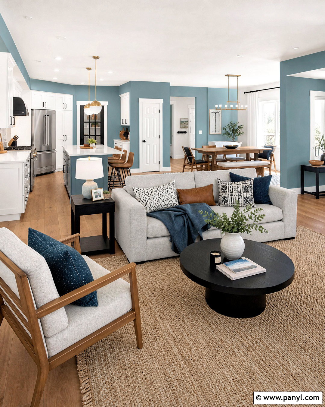 Rain Open Concept Color Palette - 20 rain sherwin williams ideas