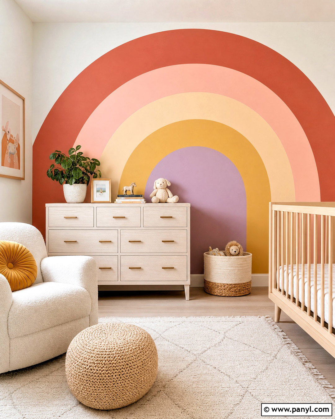 Rainbow Arch Wall Paint Pattern - 20 wall paint patterns
