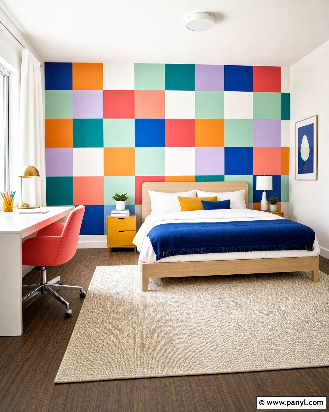 20 Rainbow Wall Painting Ideas for Cheerful Kids’ Spaces